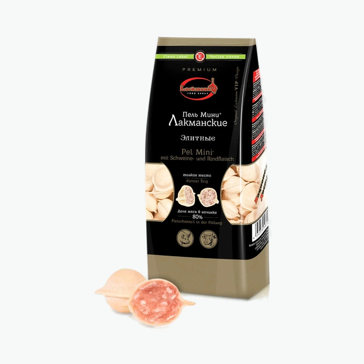 Lackmann Pelmeni "Elitnye" mit Schweine- und Rindfleischfüllung