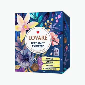Lovare Tee-Set mit Bergamotte, Schwarztee 64 g