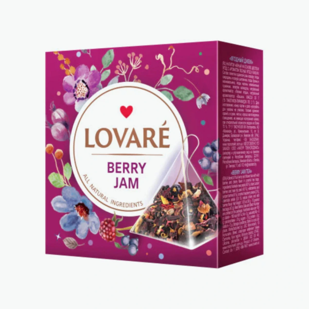 Lovare Berry Jam fruit tea, 15 bags