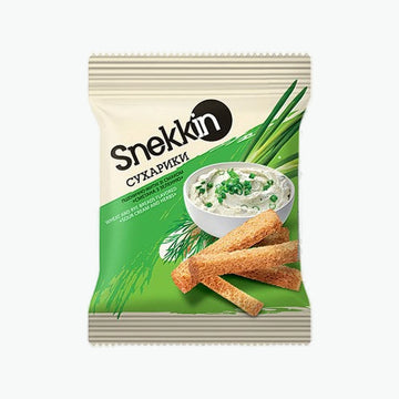 Snekkin Brotcroutons mit Sauerrahm-und Kräuter Geschmack