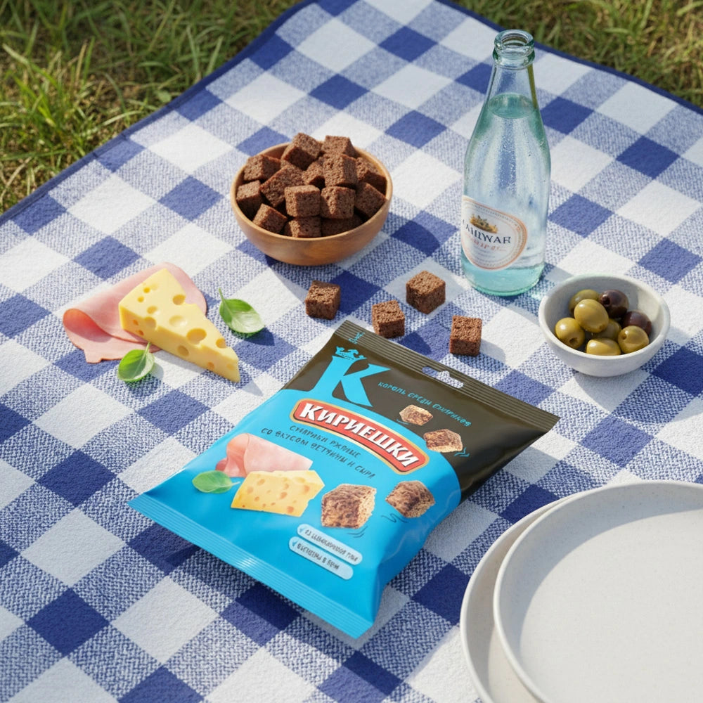 Kirieschki Brotcroutons mit Schinken-Käse-Geschmack 40 g