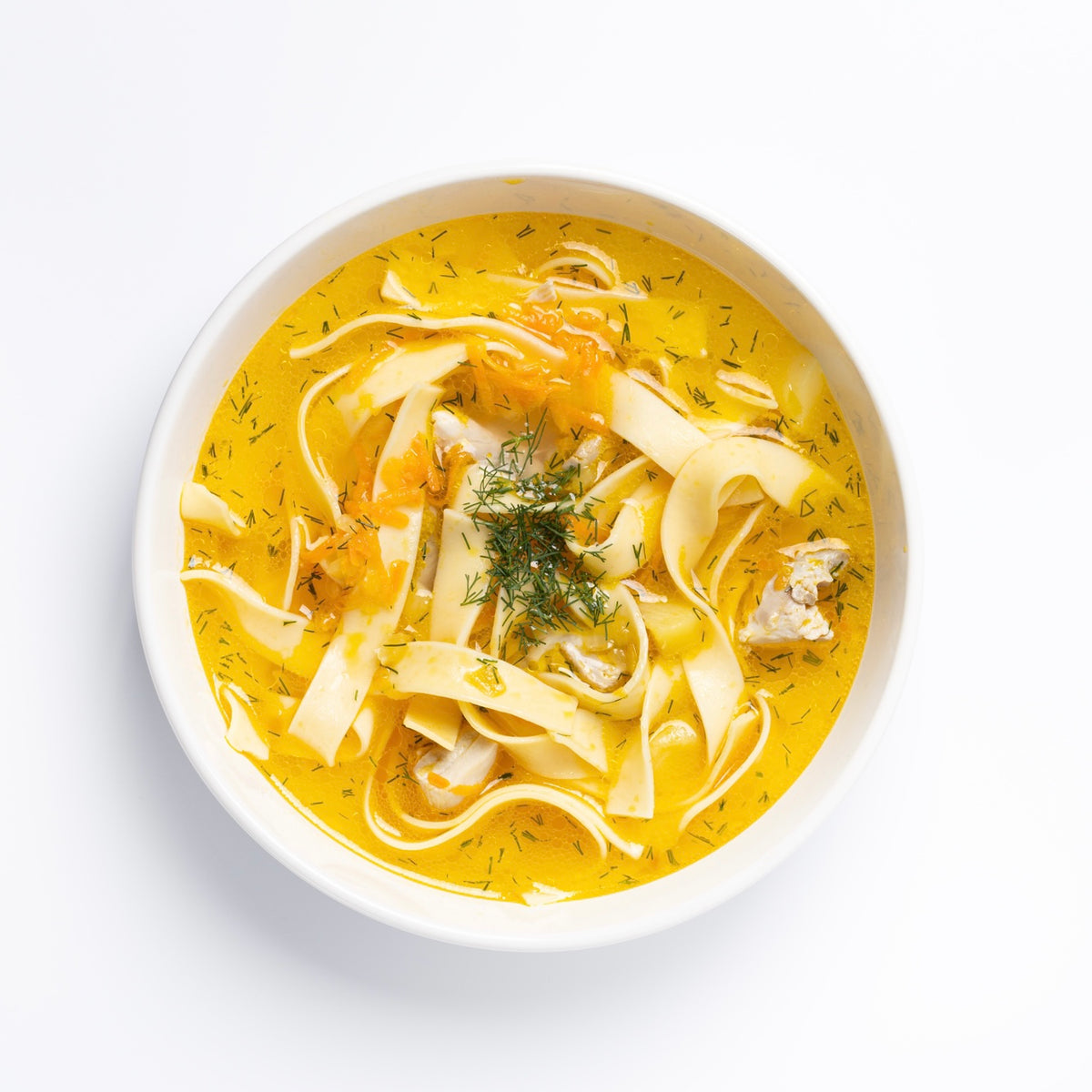 Hausgemachte Hühnersuppe mit Bandnudeln 500 ml