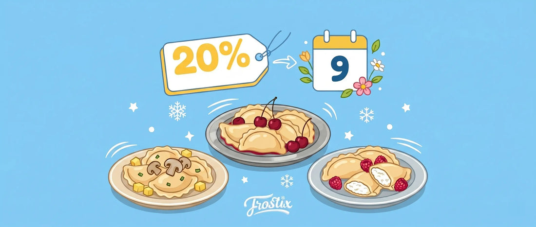 20% Rabatt auf alle Wareniki ab 9 Mai | frustix.com