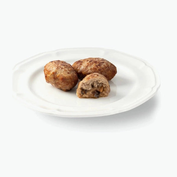 Meatballs "Zrazy" with mushroom filling, for frying