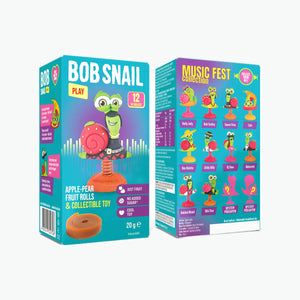 Bob Snail Fruchtröllchen Apfel-Birne mit Spielzeug 20 g