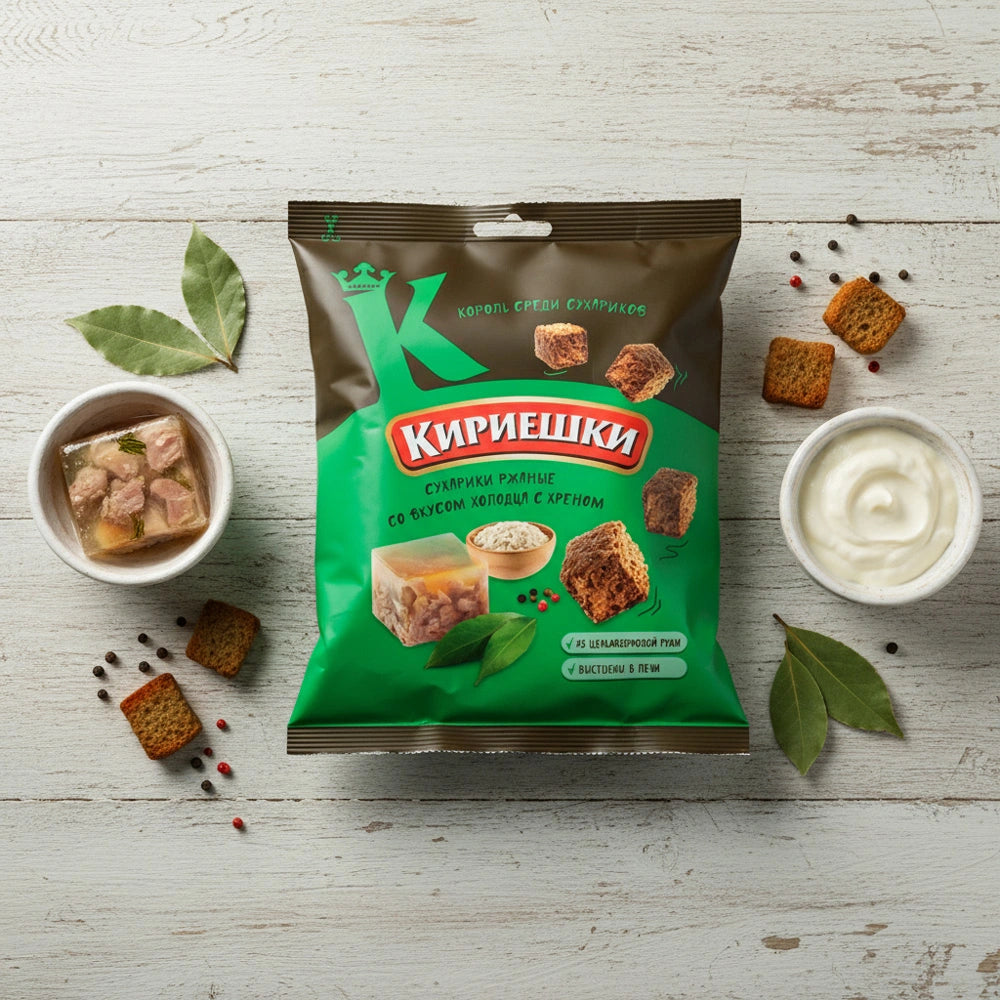Kirieschki horseradish-aspic flavour croutons 40 g
